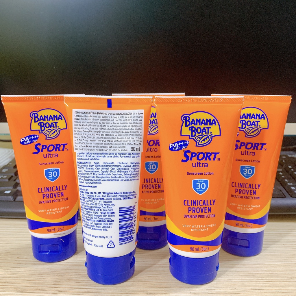 [HÀNG NEW] Kem chống nắng thể thao Banana Boat Sport Ultra SPF30 PA++++ 9090ml Nhập khẩu Thái Lan date 2025