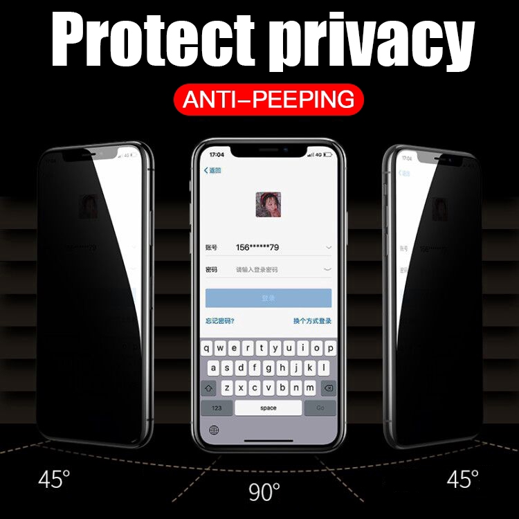 Toàn Bộ Kính Cường Lực Bảo Vệ Màn Hình Chống Nhìn Trộm Cho Iphone 12 Mini 11 Pro Max X Xs Max Xr X 6 6s 7 8 Plus Se 2020