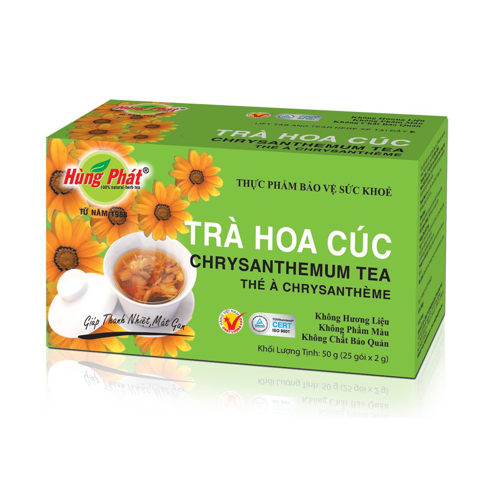 TRÀ HOA CÚC TÚI LỌC Thượng hạn - Thương Hiệu Hùng Phát