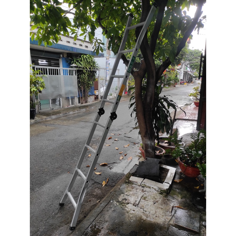 Thang nhôm chữ A boodoor 1.5m thẳng 3m