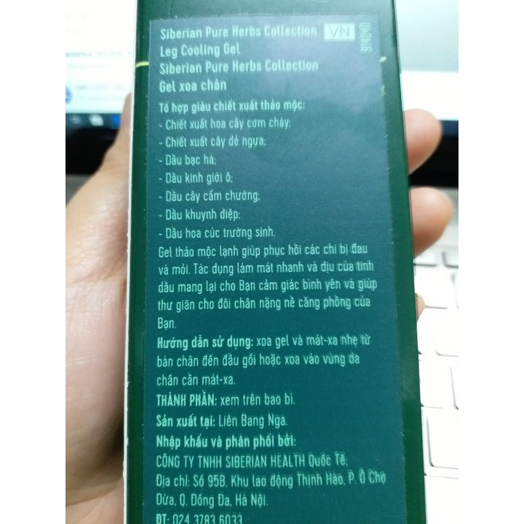 Gel lạnh giảm đau mỏi chân Siberi Nga | BigBuy360 - bigbuy360.vn