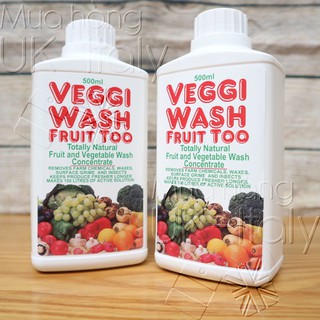 Nước rửa rau củ quả cô đặc Veggie Wash Fruit Too chiết xuất tự nhiên 500ml