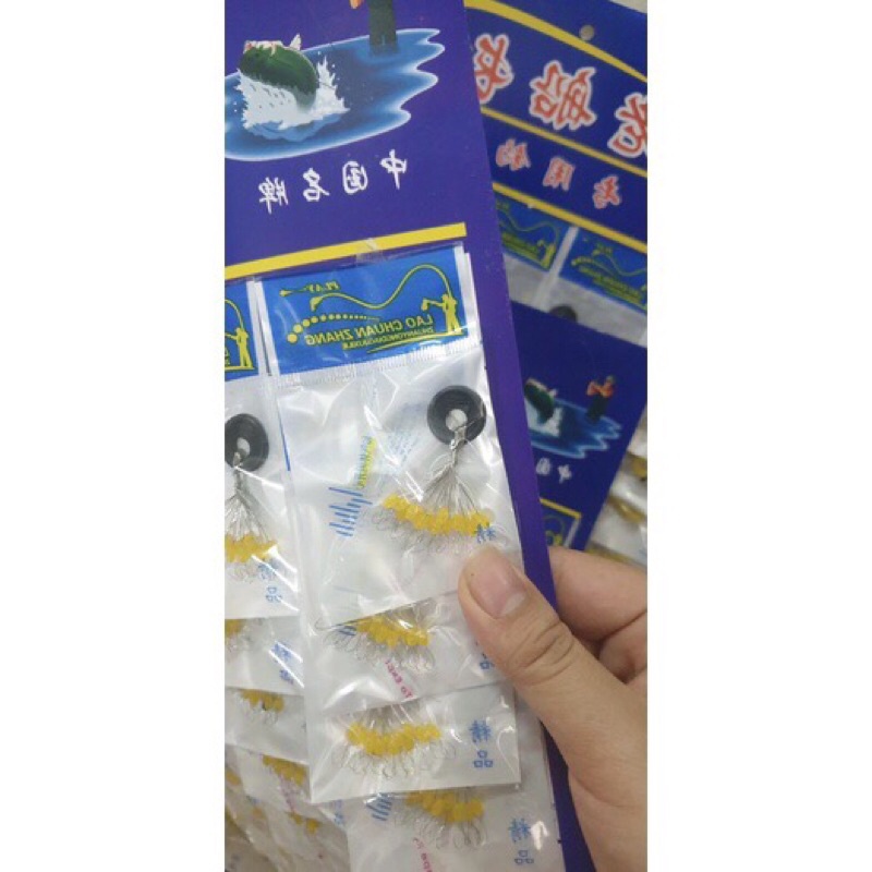 Hạt Chặn Phao, Chặn chì câu cá loại nhiều hat Combo 5 bịch ) .