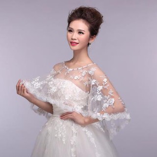Áo choàng voan cô dâu 200 số 1,2