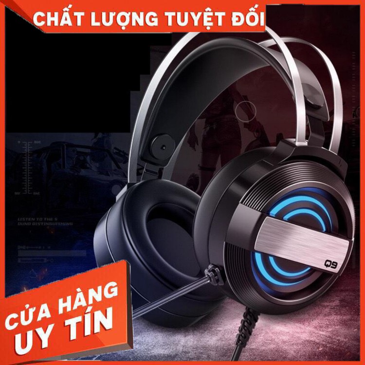 HÀNG CAO CẤP -  Headphone🍓FREESHIP🍓Headphone Gaming Q9 Có Mic Cực Nhạy LED 7 Màu Thay Đổi Liên Tục Âm Thanh 7.1 Bảo Hà