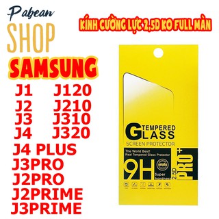 KÍNH CƯỜNG LỰC 2,5D KO FULL MÀN CHO SAMSUNG J1/J2/J3/J4/J120/J210/J310/J320/J2PRO/J3PRO/J2PRIME/J3PRIME/J4PLUS