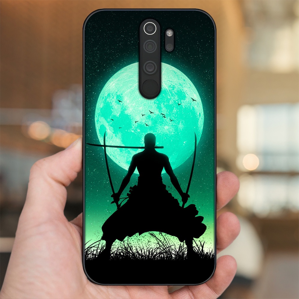Ốp lưng Xiaomi Redmi Note 8 Pro viền đen in hình Zoro One Piece