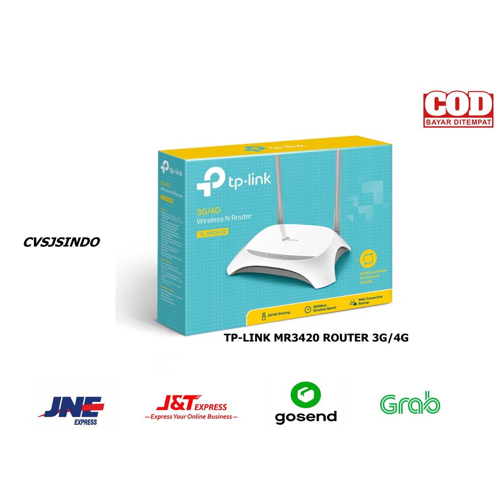 Thiết Bị Phát Wifi Không Dây Tp Link Tl-mr3420 300mbps 3g / 4g Mới