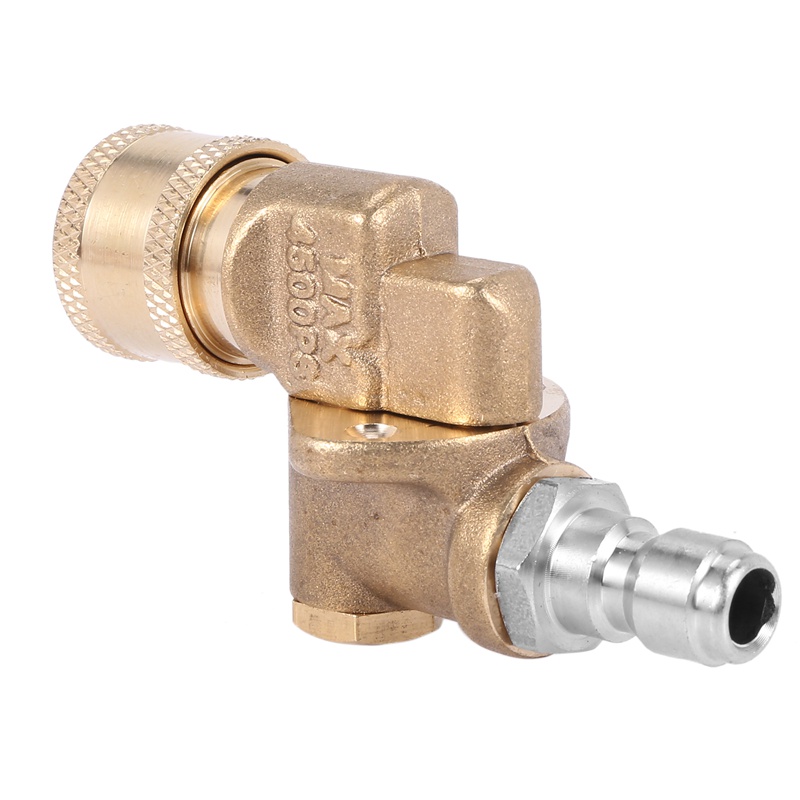 Đầu nối vòi xịt nước áp lực cứng 90 độ 4500 Psi 1/4 Inch