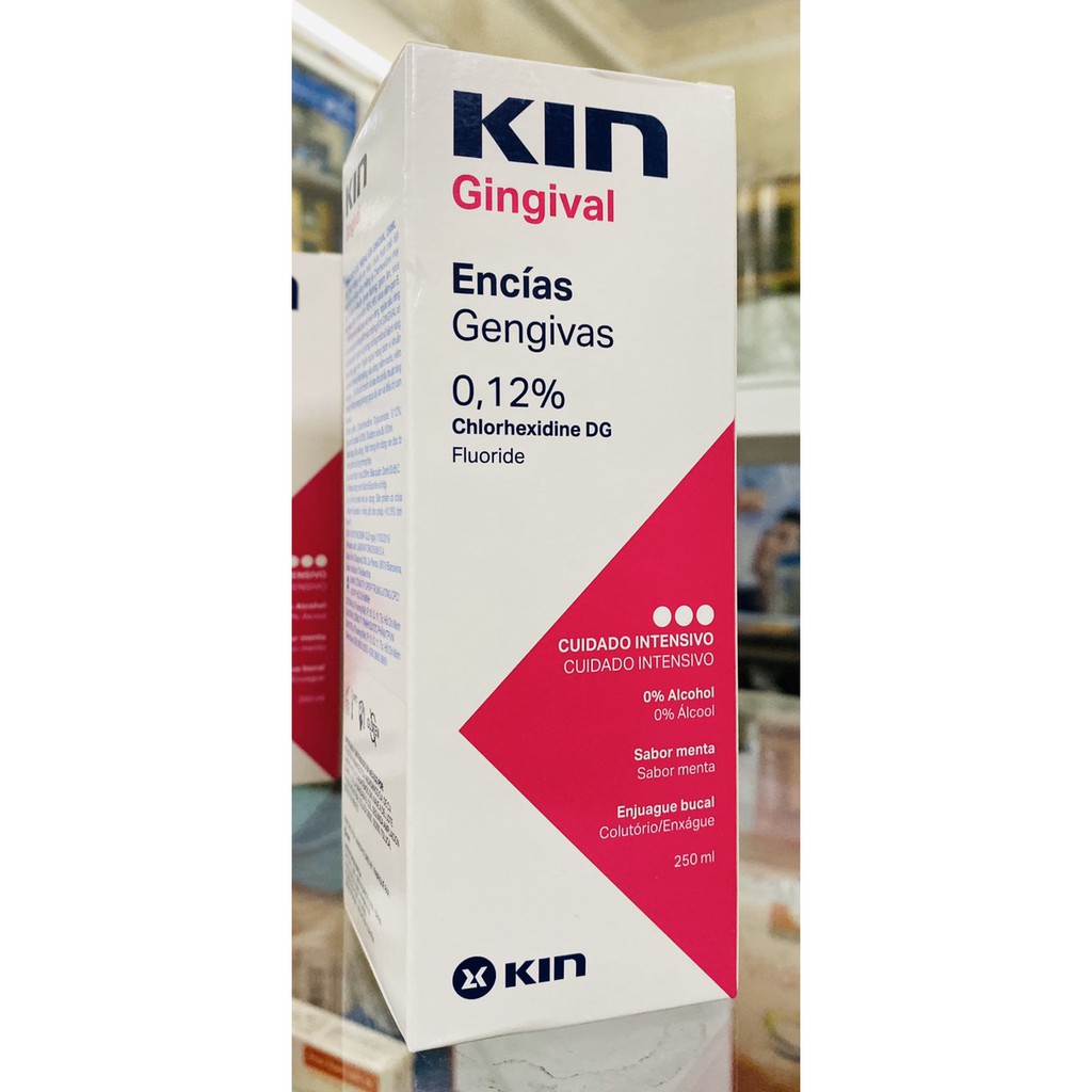 KIN / KIN GINGIVAL - SÚC MIỆNG NGỪA SÂU RĂNG, VIÊM NƯỚU- Chai 250ml- Made in Spain.