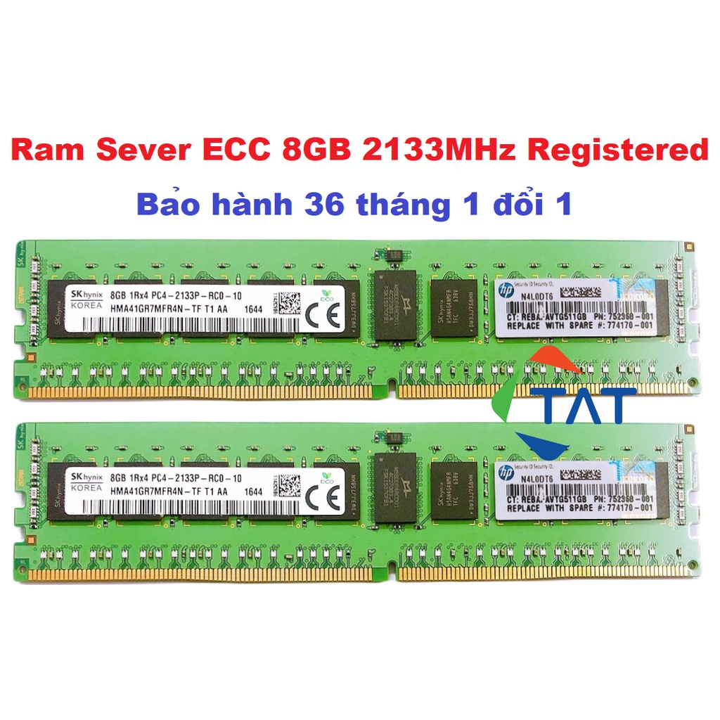 Ram Server ECC Registered Hynix 8GB DDR4 2133MHz Chính Hãng - Bảo hành 36 tháng