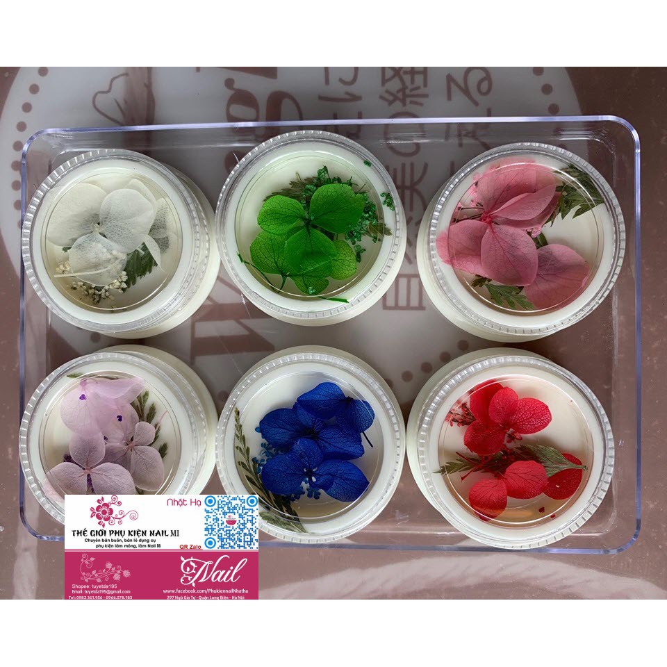 Phụ Kiện Trang Trí Móng Bằng Hoa Lụa, Hoa Khô - Lẻ 1 hộp