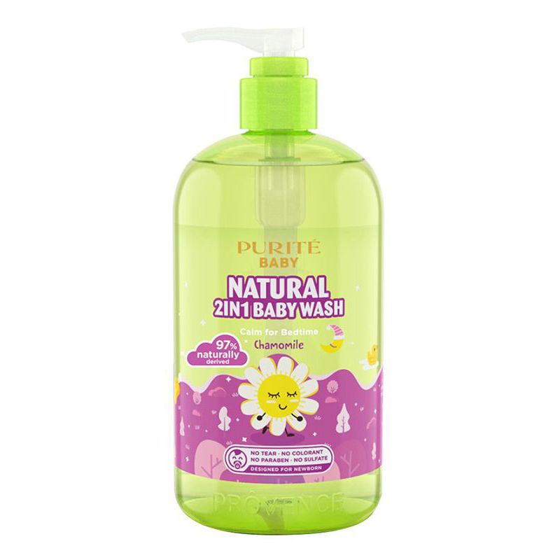 Sữa Tắm Gội Cho Bé Purité Baby Natural 2in1 Cúc La Mã 500ML