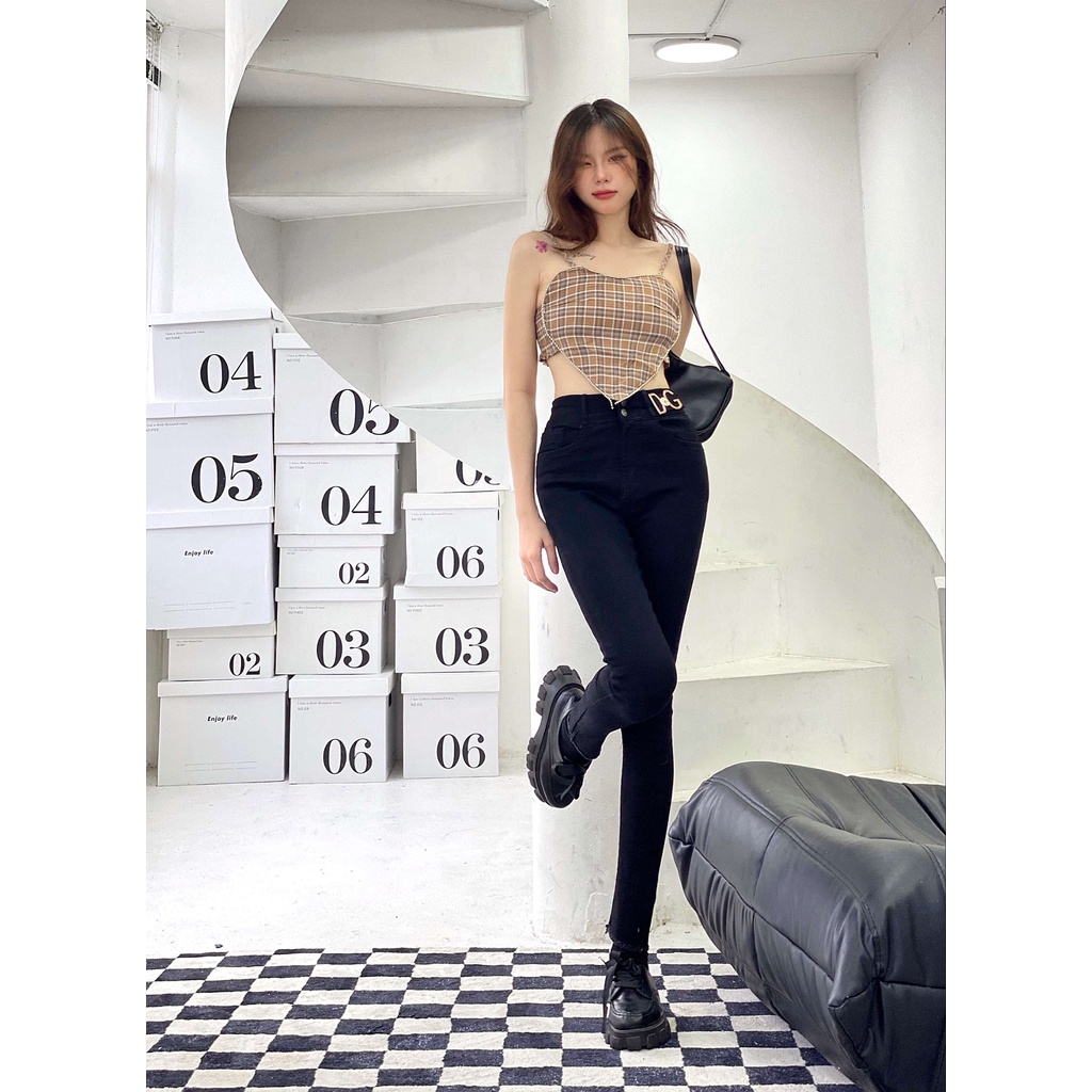 Quần Jean Nữ Dáng Ôm Skinny, Quần Bò Nữ Ống Đứng Phong Cách Hiện Đại Thời Trang 2022
