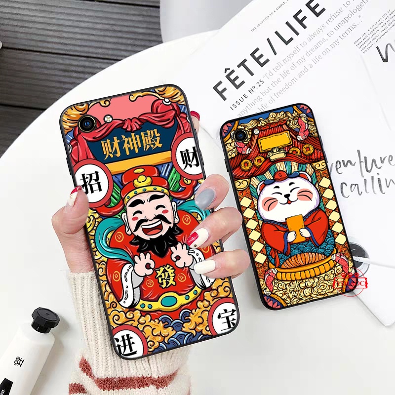 Ốp Điện Thoại Dẻo Họa Tiết Chú Mèo Thần Tài Cho Vivo Y5S Y11 Y11S Y12S Y20i Y20S Y20 Y30 Y17 Y12 Y15 Y19 Y20 Y21 Y33S Y21S 28Q