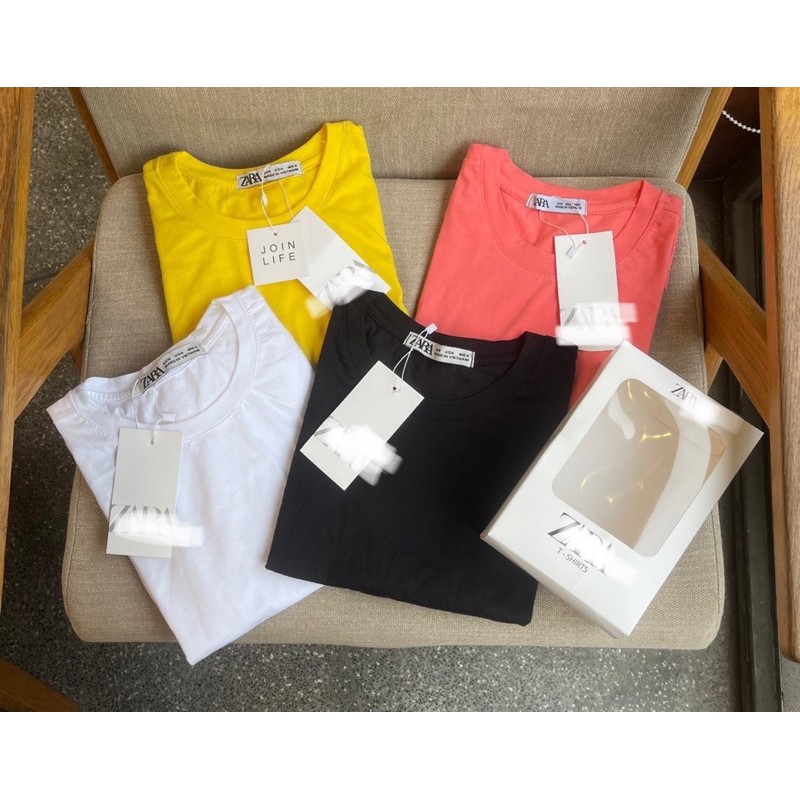 BÁN SỈ SÉT 4 ÁO PHÔNG CỘC TAY CỔ TRÒN Z.R CHO NỮ