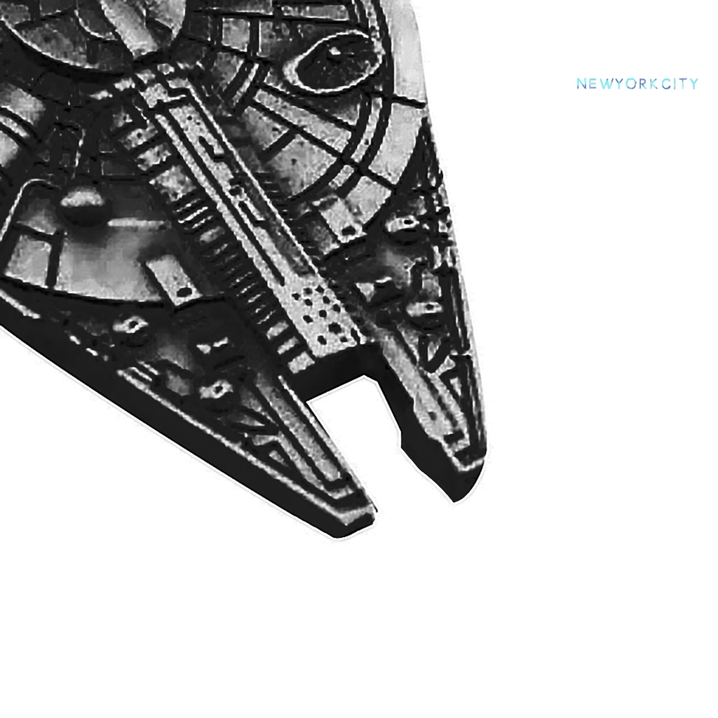 Móc Khoá Kiêm Đồ Khui Nắp Chai Bằng Kim Loại Hình Tàu Không Gian Trong Phim Star Wars NYC