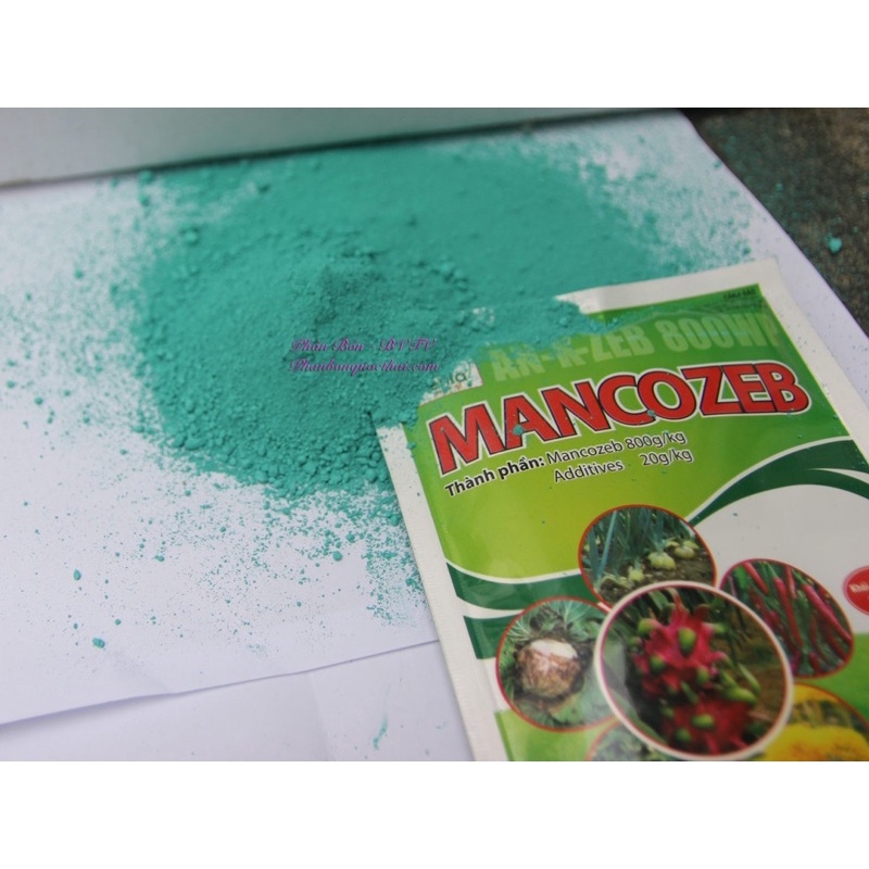 Gói 100g Mancozeb xanh là sản phẩm trừ nấm bệnh phổ rộng tiếp xúc trị và phòng ngừa nhiều loại nấm bệnh hại cây trồng