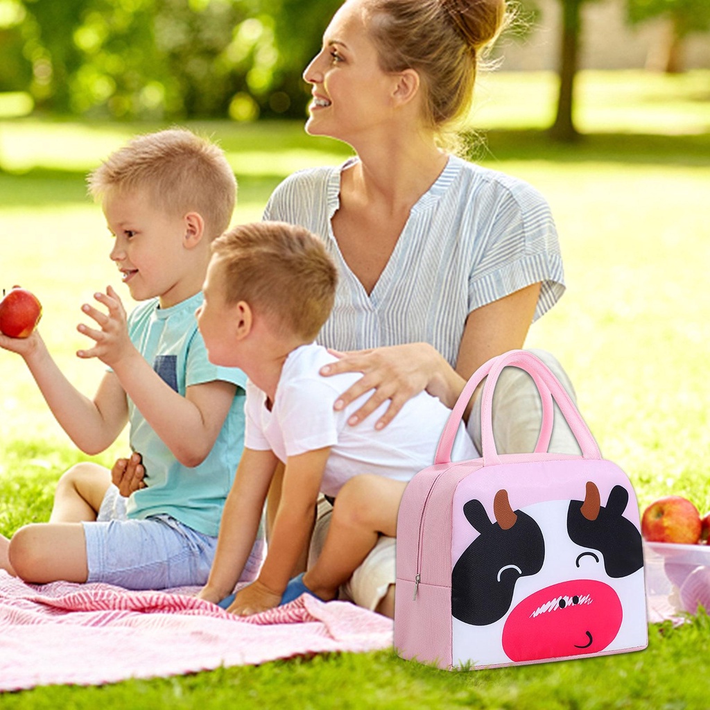 Túi Đựng Thức Ăn Trưa Họa Tiết Hoạt Hình Cho Người Lớn/Trẻ Em