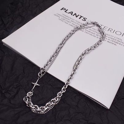 Dây Chuyền Nam Enchanted Màu Bạc Merin Accessories - Vòng Cổ Hip Hop Chất Liệu Titan Cao Cấp Không Gỉ - Enchanted Chain