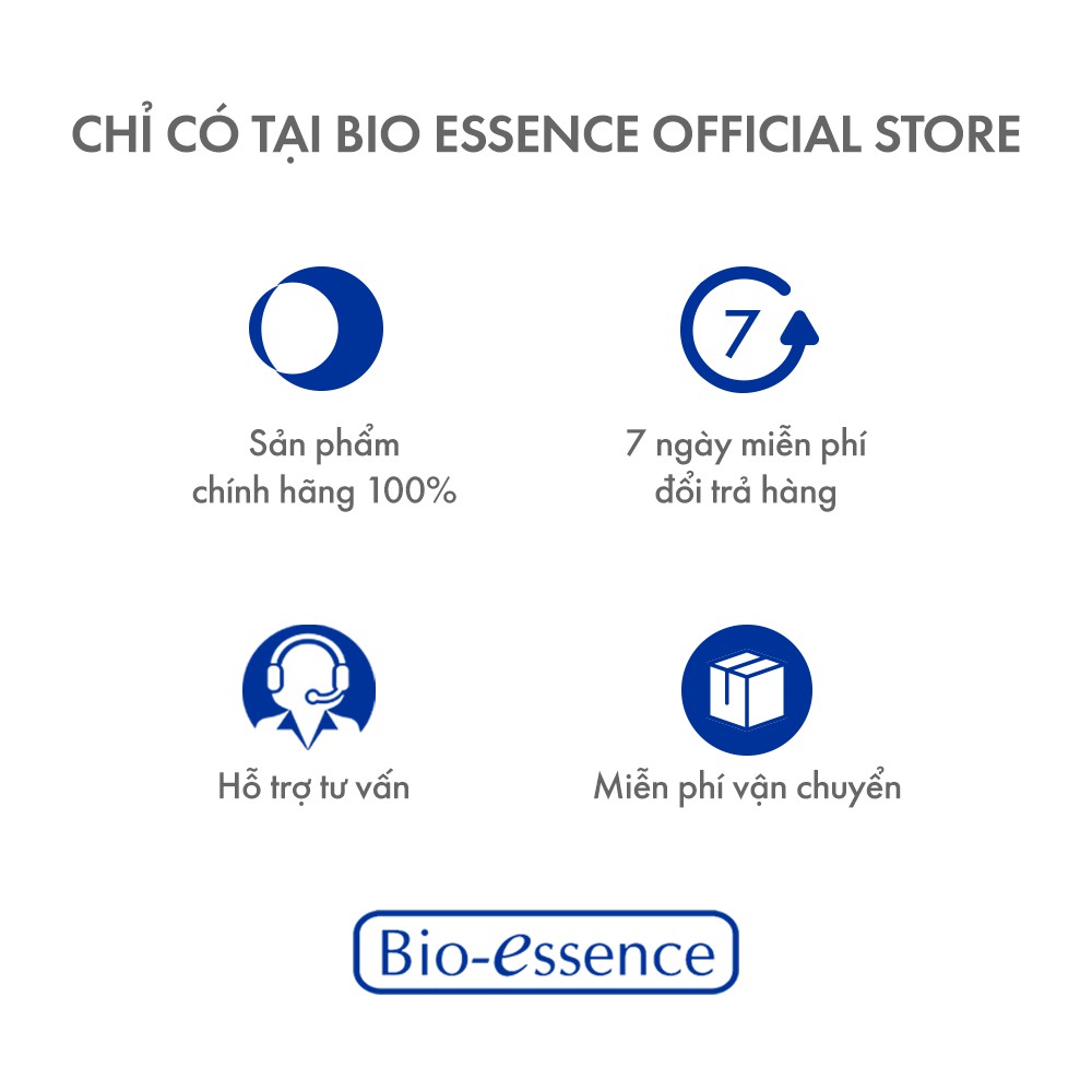Bộ sản phẩm Bio-Essence Bio-Renew (Gel tẩy tế bào chết 60gr + Sữa rửa mặt 100gr + Nước cân bằng 100ml + TInh chất 40ml)