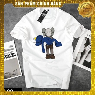 Áo Thun 4D Kaws Xanh Hàng Thiết kế Cao Cấp