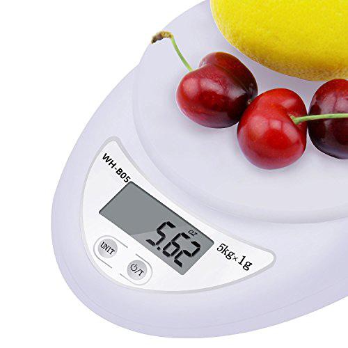 Cân tiểu ly , cân nhà bếp KITCHEN SCALE MAX 5kg (Trắng)