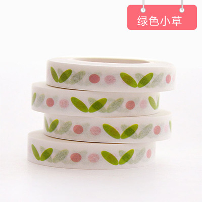 Băng Keo Washi Hoạ Tiết Dễ Thương Trang Trí Nhật Ký 7mm x 10m