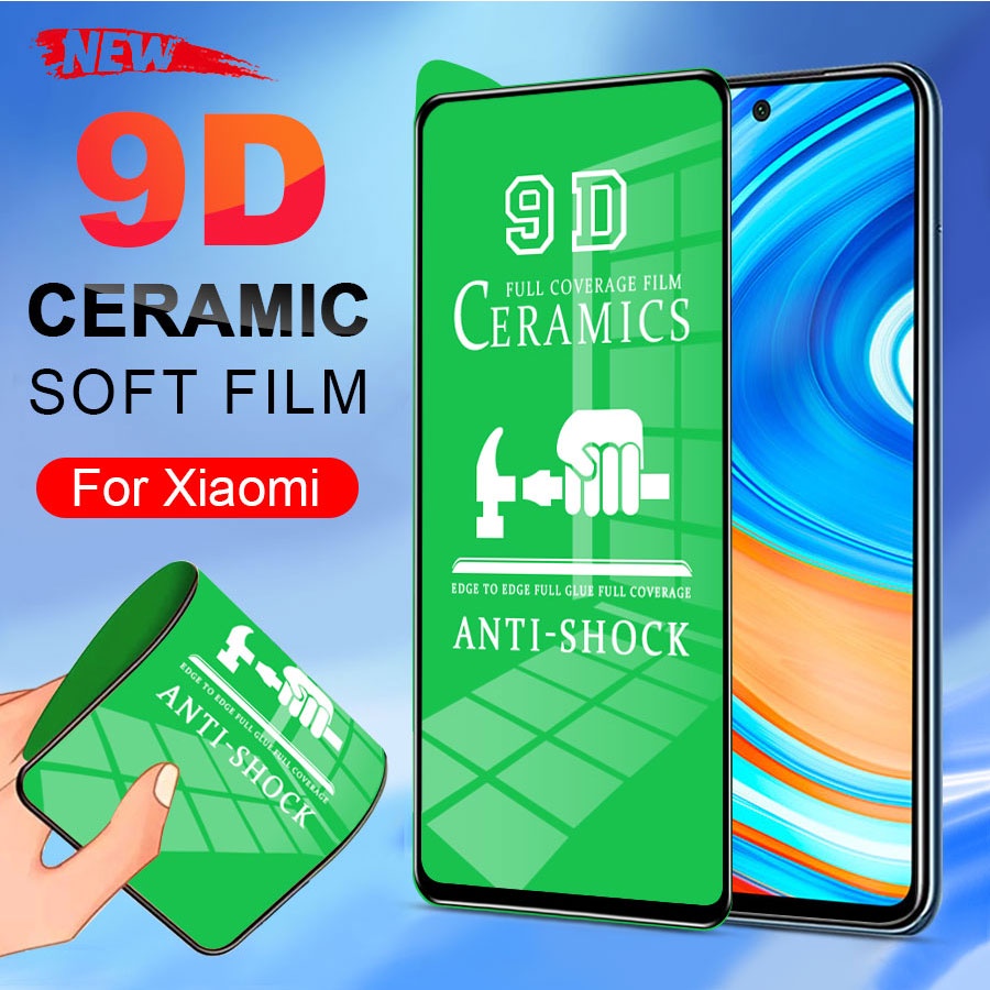 Kính cường lực 9D cho Xiaomi Mi 11 Lite 10t Poco X3 Nfc F2 F3 M3 K20 K30 Pro Redmi 9t 9a 9c Note 10 10s 9 9s 8 8a 7