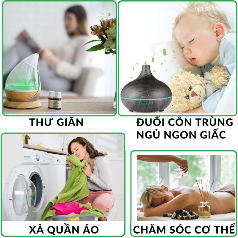 Tinh dầu thơm phòng lọ 10 ml | Tinh dầu thiên nhiên hòa tan dành cho máy xông hoặc phun sương tạo ẩm