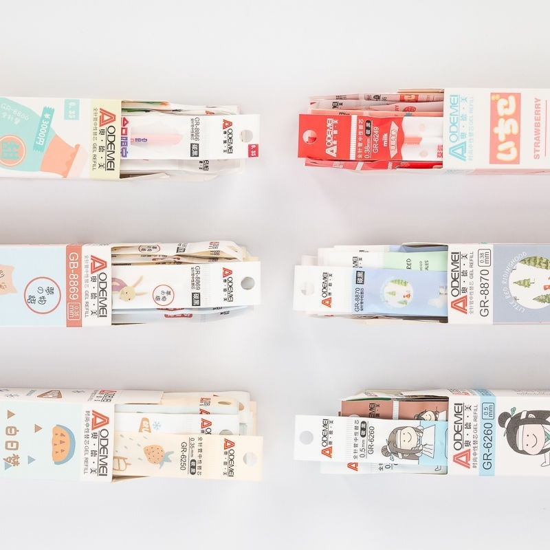 Hộp 20 Ruột Bút Ngòi 0.5mm 0.35mm Ngòi 0.35mm Màu Đen Xanh Dương