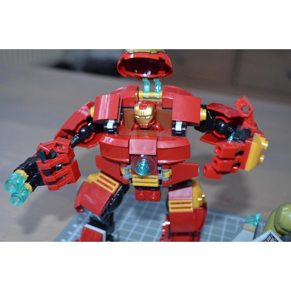 Bộ đồ chơi xếp hình Iron Man Hulkbuster 248 miếng tương thích với LEGO