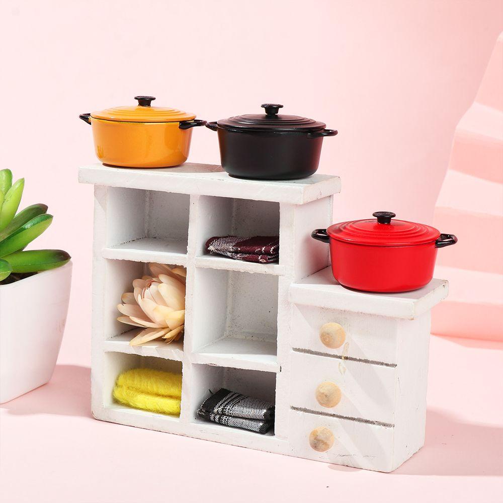 RAINBOW Mô Hình Nồi Súp Mini Tỉ Lệ 1: 12 Trang Trí Nhà Cửa