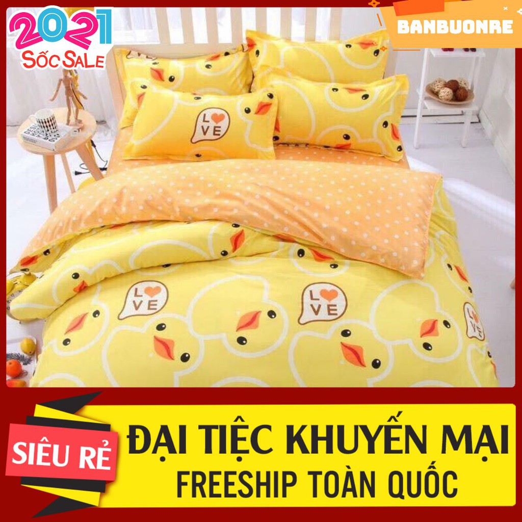 Free ship 99k Combo 1 ga 2 vỏ gối nằm poly 1m8- gà vàng