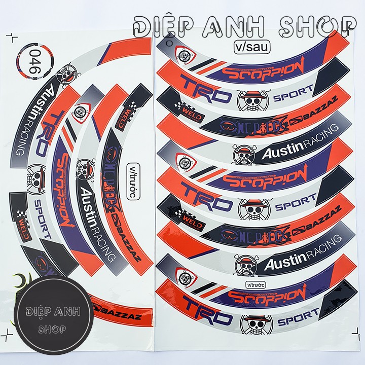 Tem vành bản to ONE PIECE - MS046