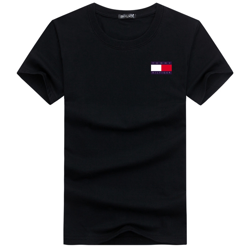 Áo Thun Tay Ngắn Cổ Tròn Dáng Rộng Vải Cotton In Chữ Nhiều Màu Sắc Thời Trang Cho Cặp Đôi S~5XL