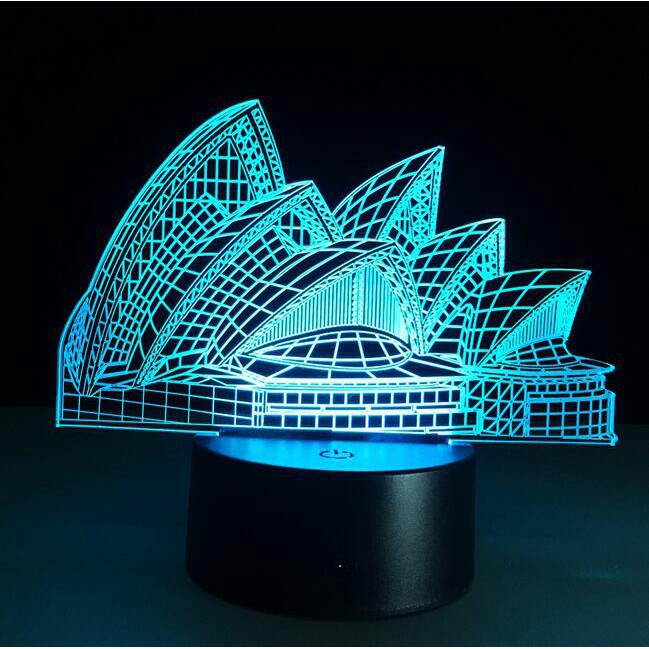 Miếng acrylic nhiều hình để lắp đèn ngủ led 3D