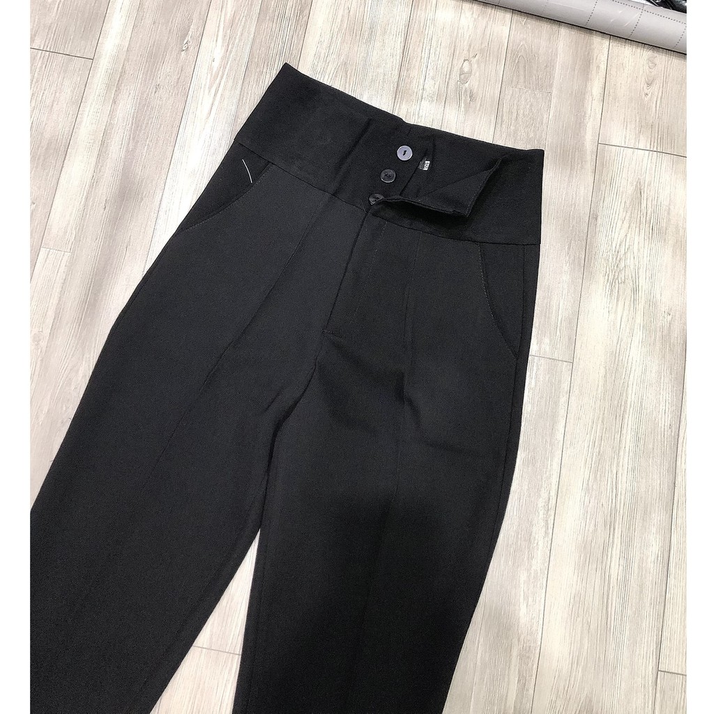 Quần baggy vảy tây lưng siêu cao QT563