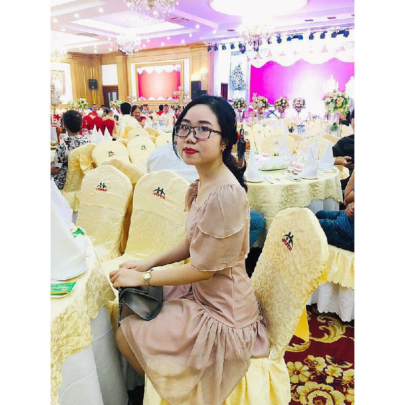 [ xả kho ] MiD Đầm nhún eo thanh lịch V1130 Mie Design {kèm ảnh thật shop tự chụp}