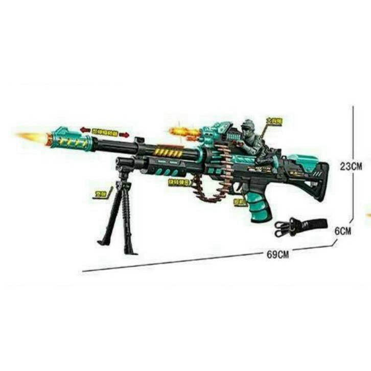 Đồ Chơi Lắp Ráp Kiểu Mô Hình Súng Model 952512 có nhạc đèn ĐỒ CHƠI THÔNG MINH