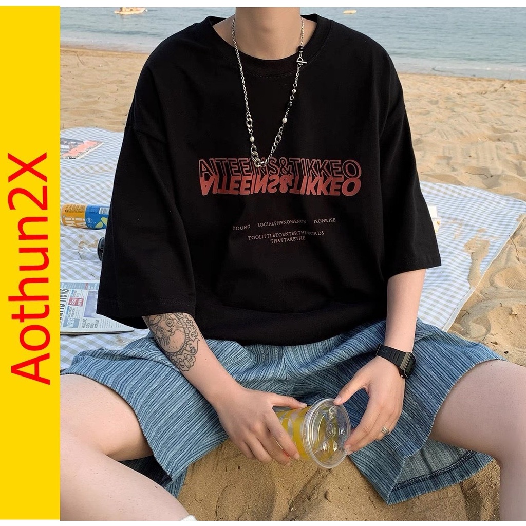 Áo thun nam nữ form rộng tay lỡ unisex chất mềm mịn AT 529