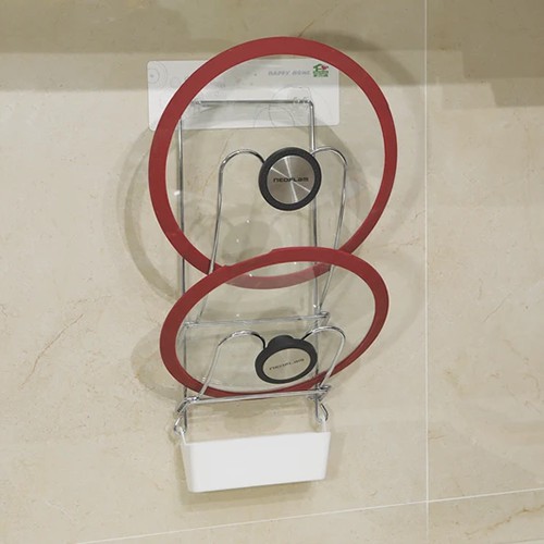 [Hàng chính hãng] Giá treo vung nồi Inox Happy Home