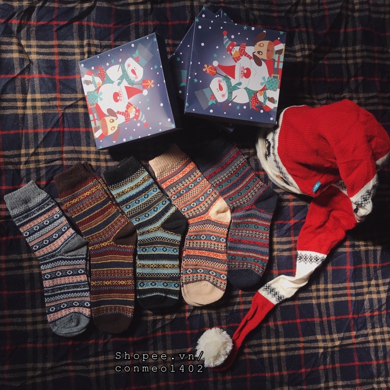 SET 5 ĐÔI TẤT THỔ CẨM