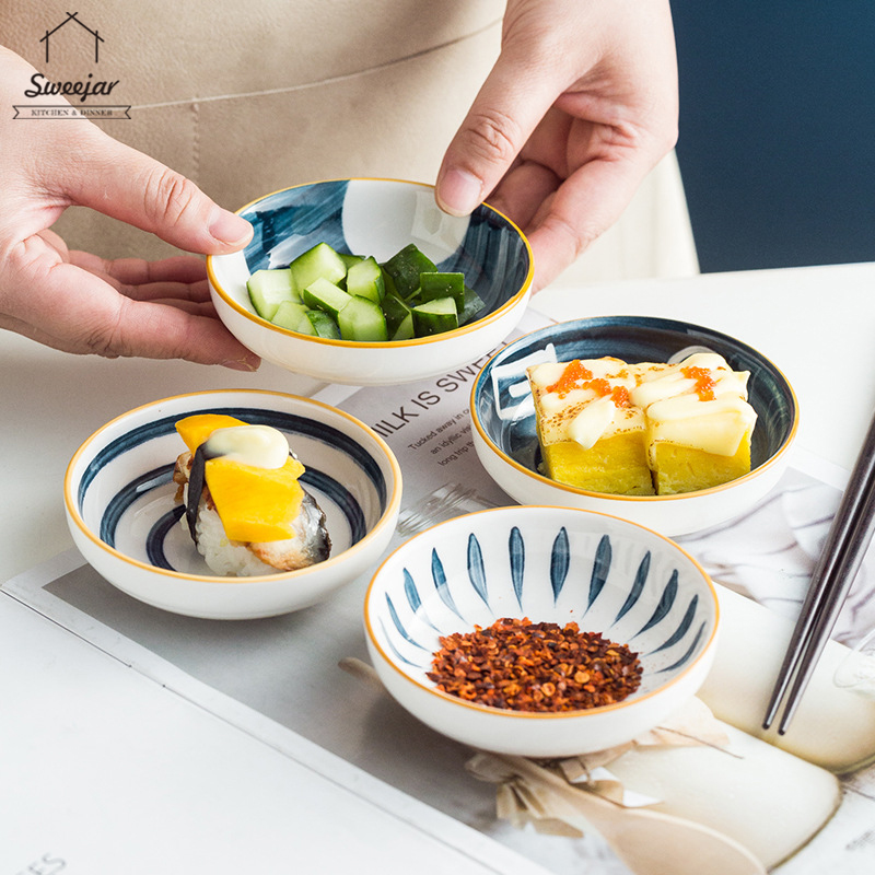 Chén đựng nước chấm SWEEJAR bằng gốm sứ phong cách Nhật Bản độc đáo