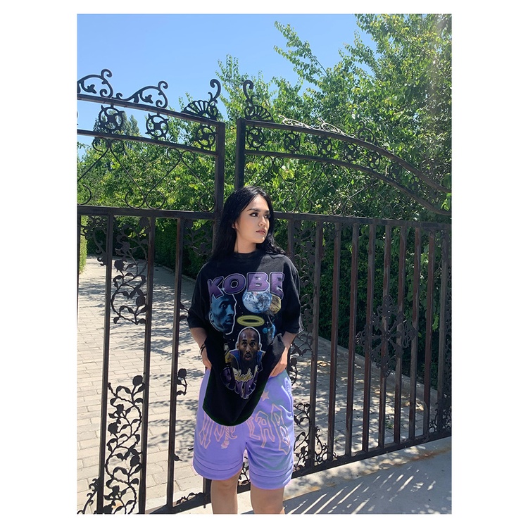 Áo Thun Vintage Kobe Bryant v2 100% Cotton Tay Lỡ Unisex - Đen/Trắng Cổ Tròn | Blackwork