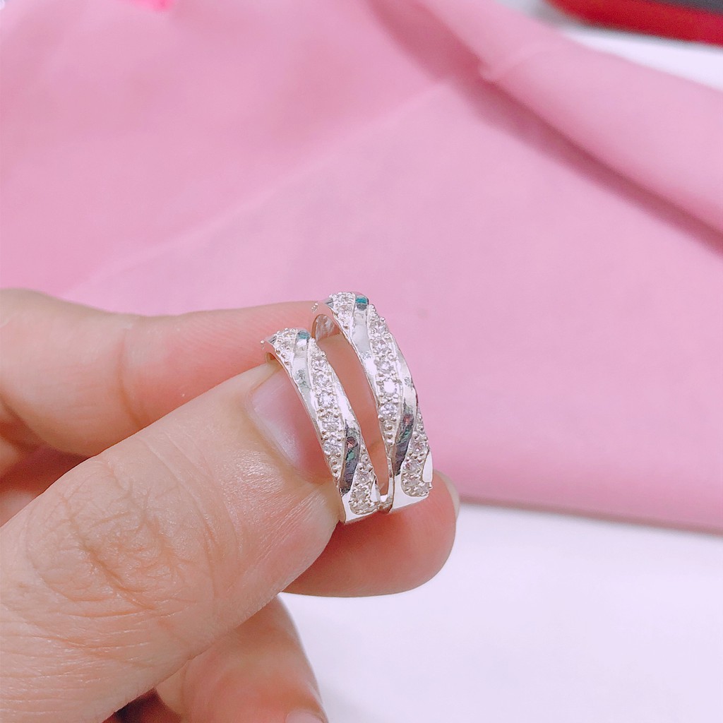 Nhẫn đôi bạc thật nhẫn cặp JQN chất liệu bạc ta chuẩn ms13, món quà tặng ý nghĩa cho tình yêu