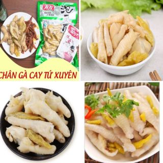 Chân gà muối cay yuyu Tứ Xuyên: 80g/180g/210g. Date 2021.