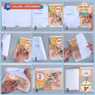 Decal bọc sách vở cho bé tập 10 tờ decal
