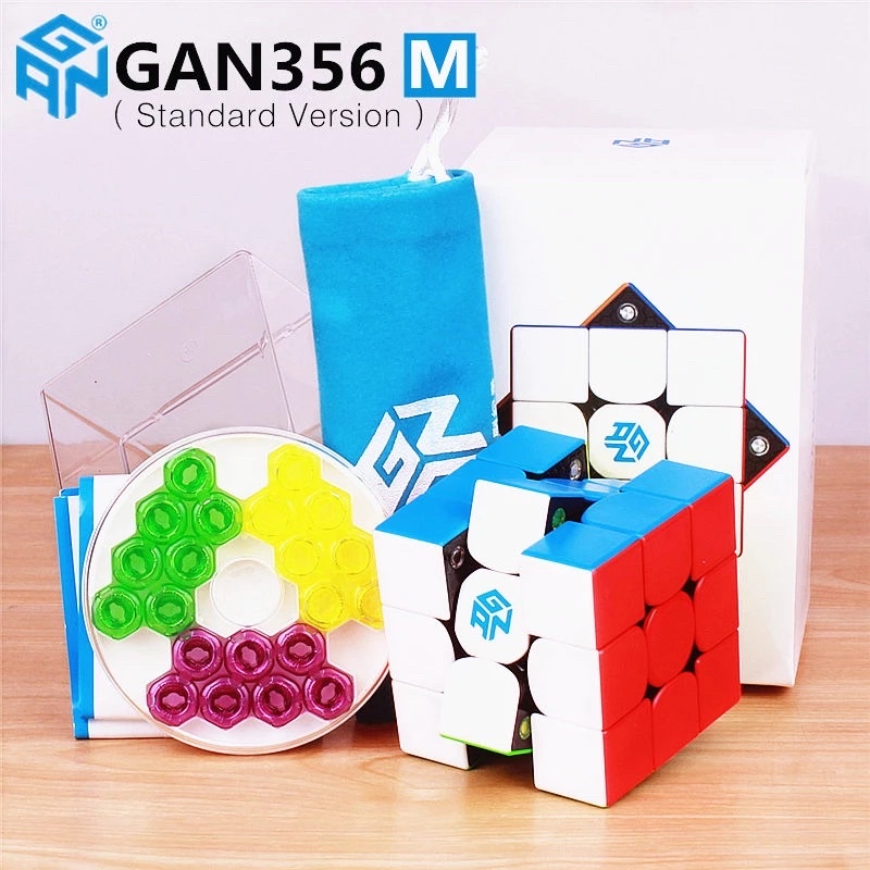 Rubik 3x3 Gan 356 M 3x3 bản Lite/Standard - Rubik Gan 356M nam châm cao cấp