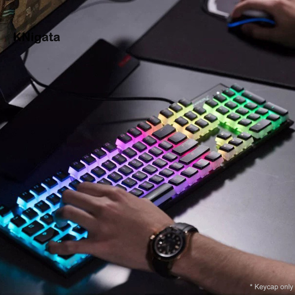 Set 108 Nút Bàn Phím Thay Thế Pbt Rgb Có Đèn Nền Cho Bàn Phím Cơ